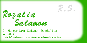 rozalia salamon business card